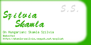 szilvia skamla business card